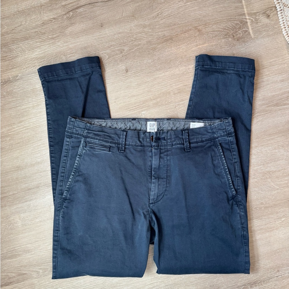 GAP Slate Blue Slim Chino Pants
